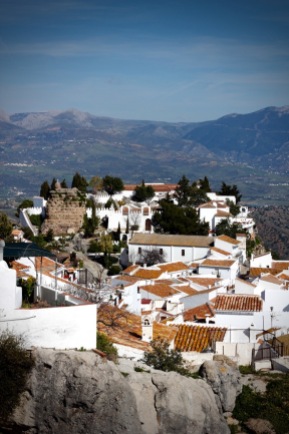 The hillside village of Comares, Andalucia