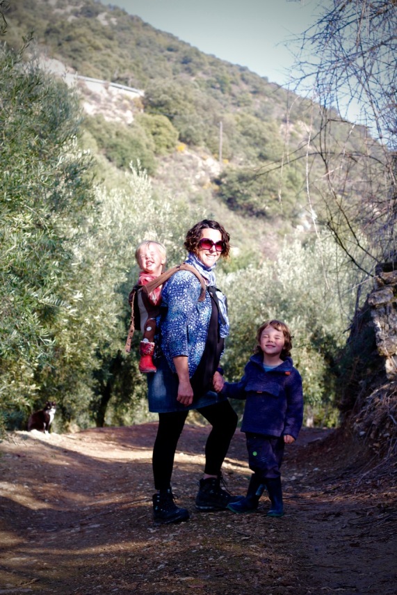 Mummy and boys enjoying a walk by Topsy Turvy Tribe