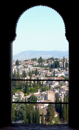Panoramic Views of Granada from the Alhambra, Granada, Andalucia, Spain